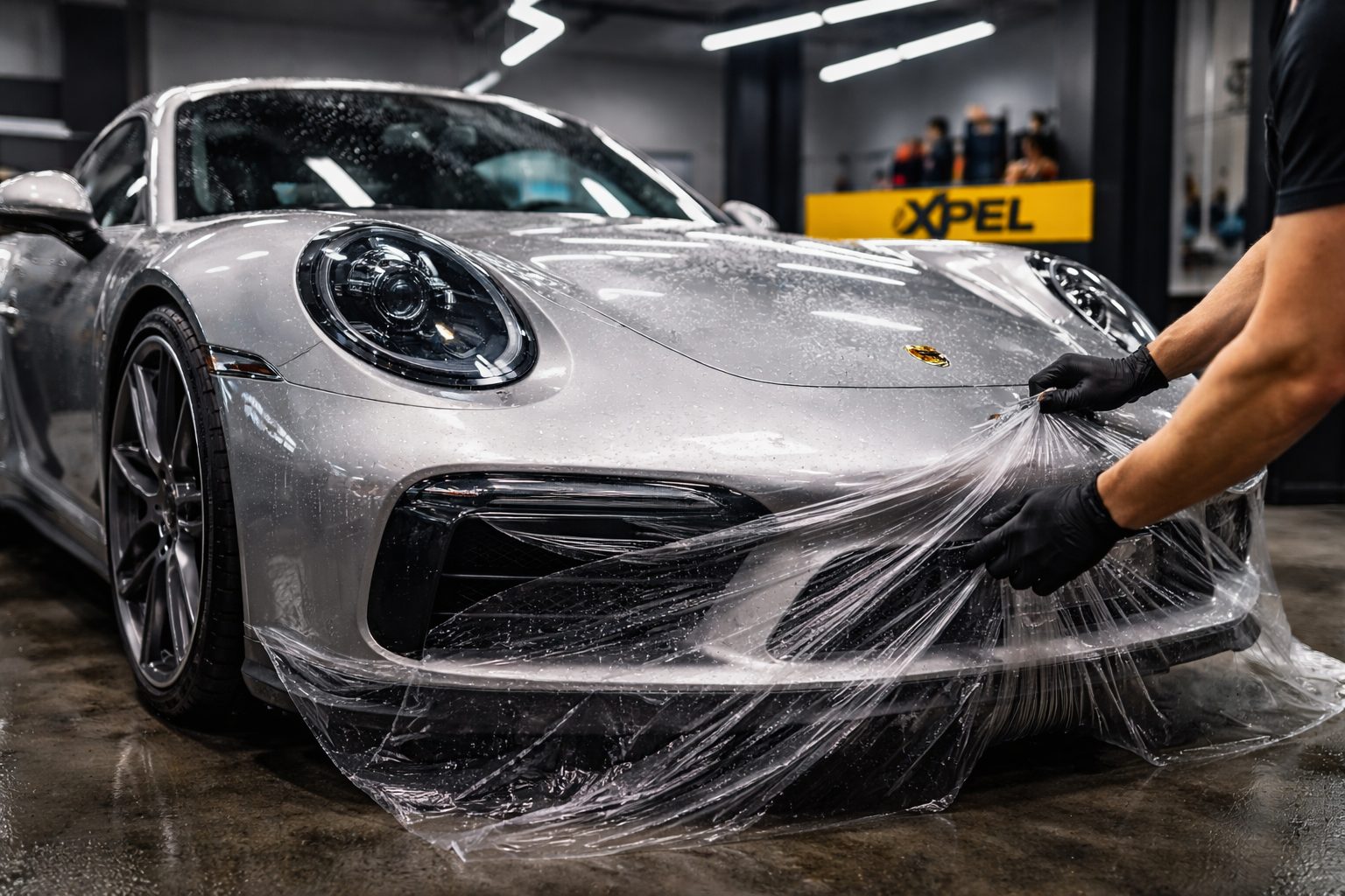 XPEL Lackschutzfolie für Porsche: PPF, Kanten & Pflege