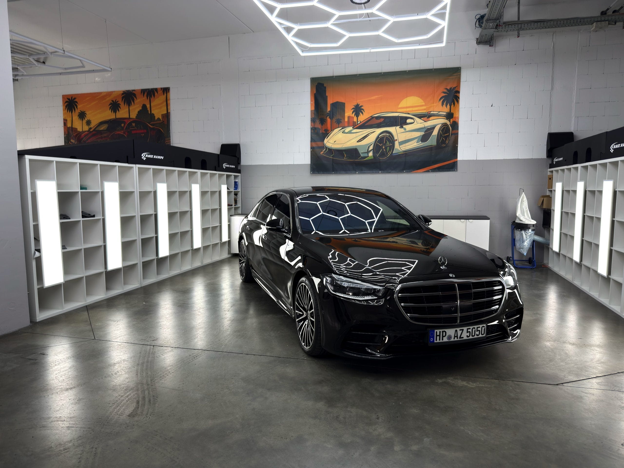 Mercedes-Benz S-Klasse mit Lackschutzfolie