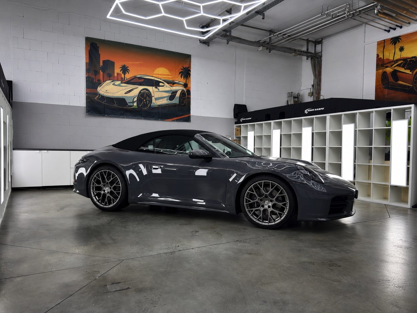 Porsche mit transparenter Lackschutzfolie